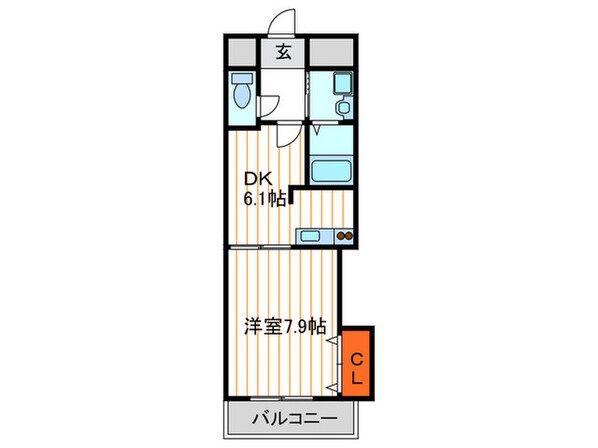 オ－ク・イマザトステ－ションの物件間取画像